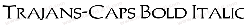 Trajans-Caps Bold Italic字体转换